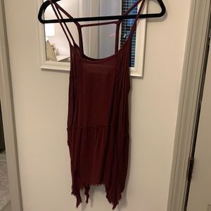 Burgundy tank top